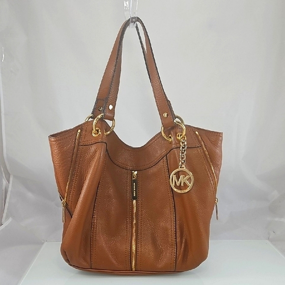 Michael Kors Tan Leather Shoulder Bag - Picture 1 of 14